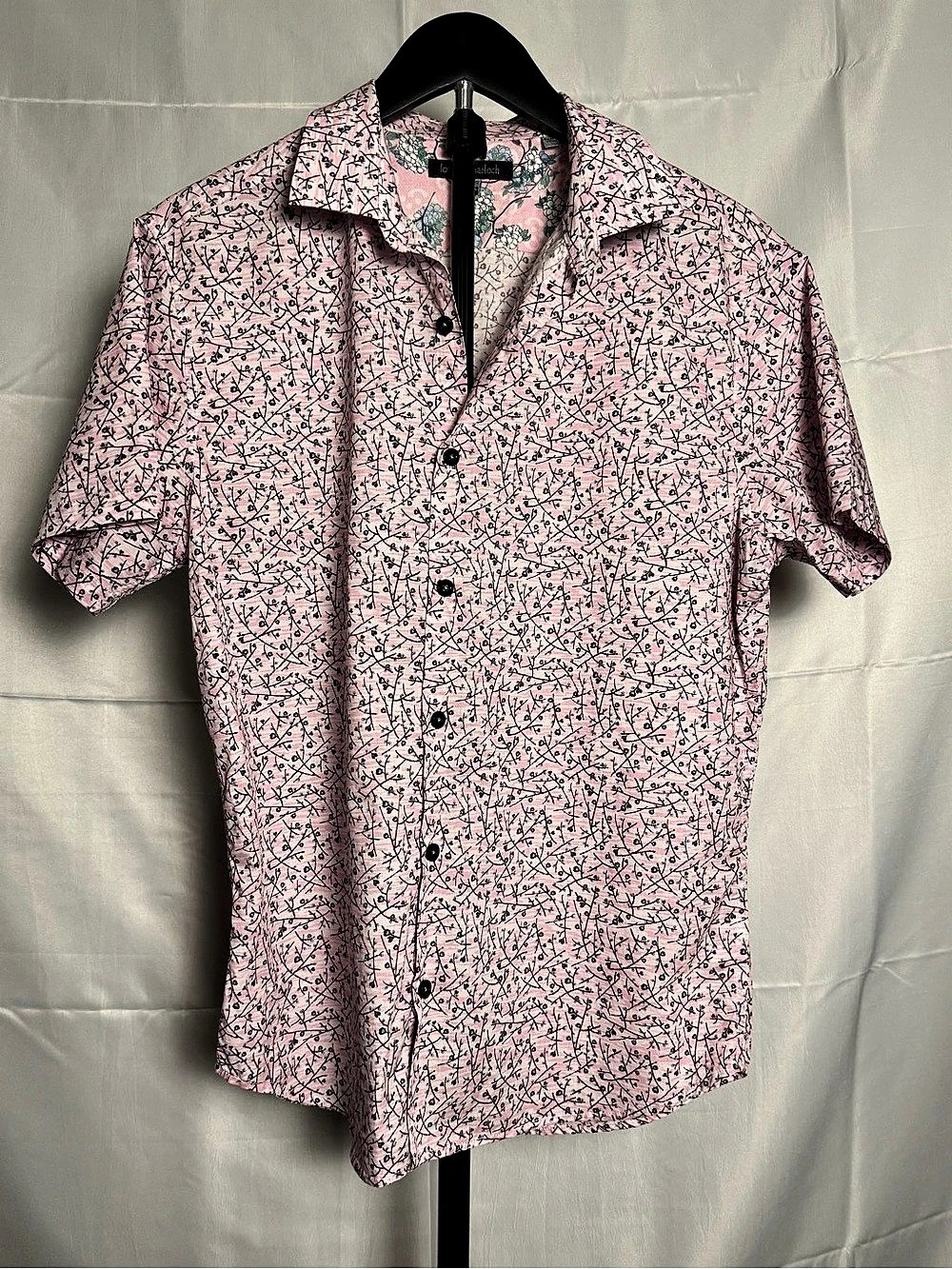 lords of harlech Floral Button-Up Shirt in Pink Size Medium